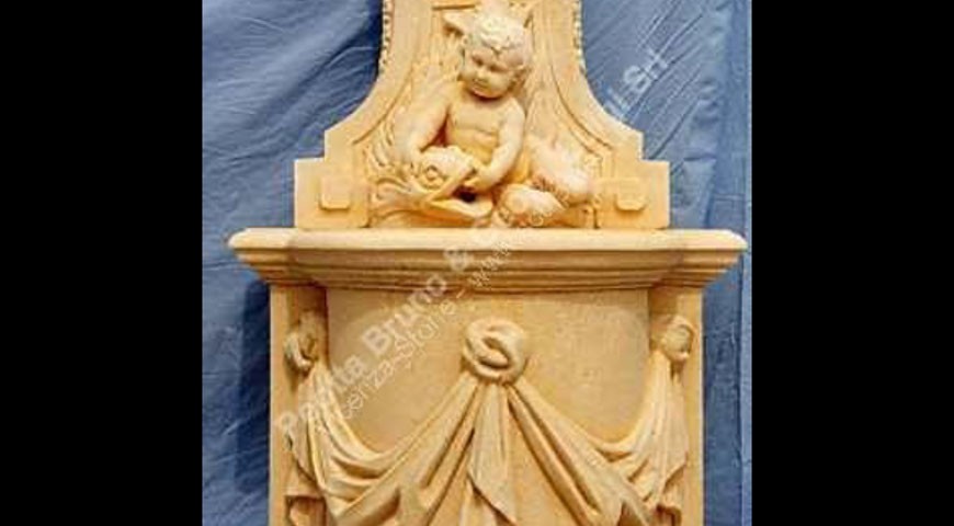 163 - Antique Wall Fountain with Putto