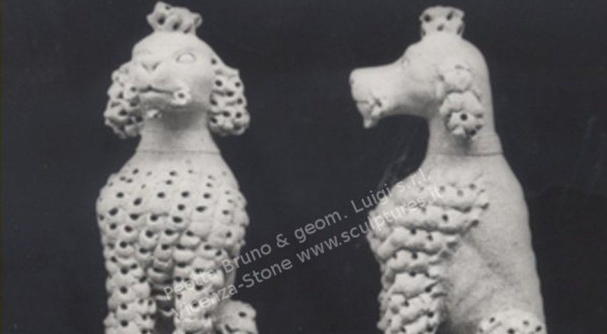 403 Poodle Dogs Statues