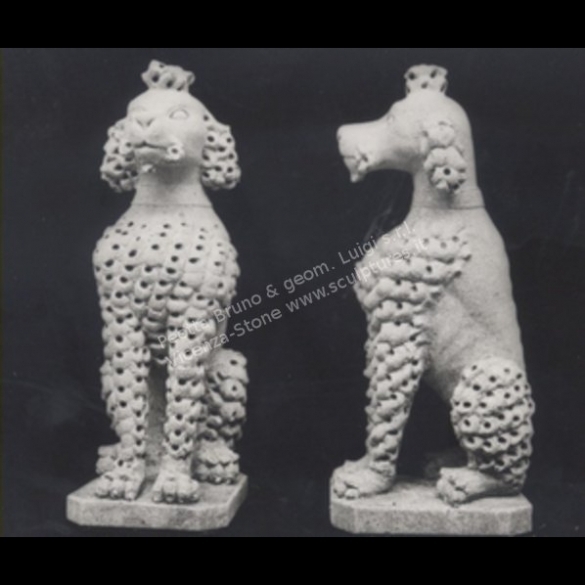 403 Poodle Dogs Statues