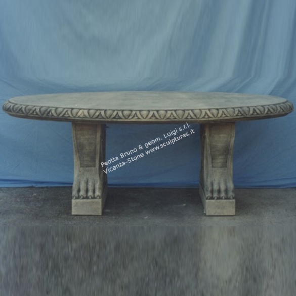 405 Decorated Oval Table
