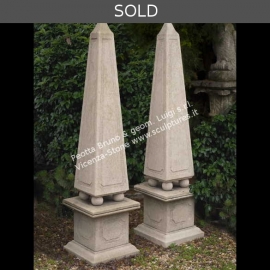 R071 Handcarved Stone Obelisk