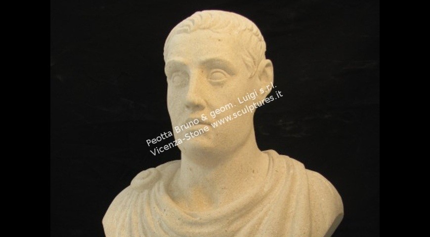 345 Busto Romano in Pietra di Vicenza Gialla
