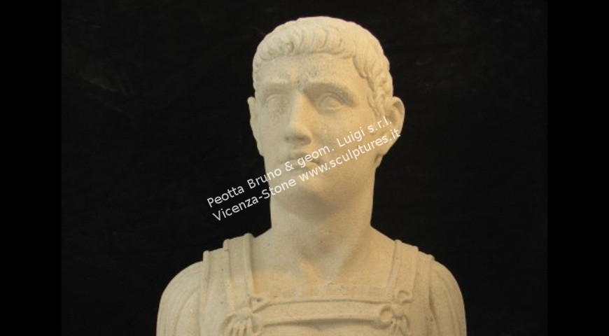 346 Busto Romano in Pietra di Vicenza Gialla